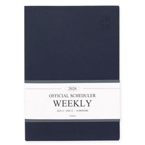 2026 오피셜 빅 위클리 스케줄러 네이비 A4 주간 다이어리