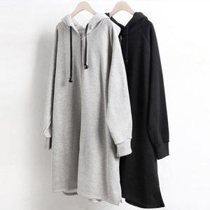 [강물처럼]빅사이즈사랑해요 W143L309 오버기모롱후드집업자켓 W