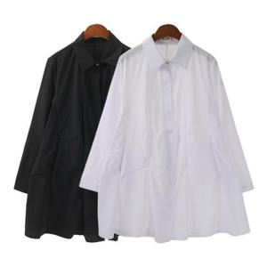 [강물처럼]빅사이즈사랑해요 J725L308 불룸에이라인롱남방 DK (1