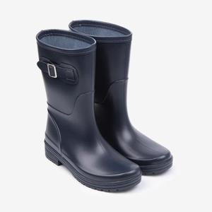 [오베룬][월드컵]슈넬 버클 미드롱러버레인부츠 고무장화 곤색 (