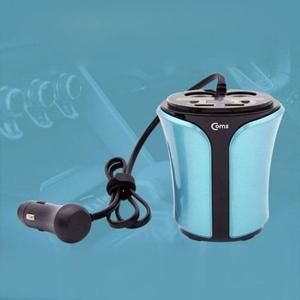 Coms차량용 멀티 시거잭 USB 2P DC 전압체크 기능