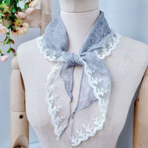 [애슬릿][애슬릿]쁘띠 스카프 레이스 마 미니 얇은 삼각 여름 여