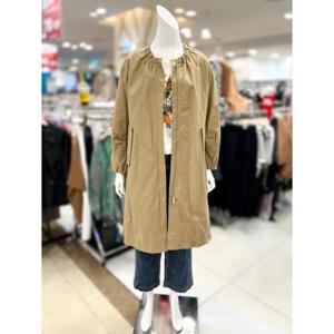 소고 세이브존01 라운드넥 집업 트렌치 코트 TI3YA05_BE