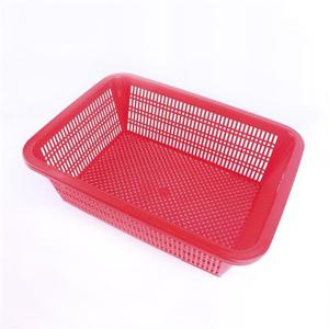 슈마켓 대원산업 깊은 사각 소쿠리 6호 (특) 레드 채반 수납 수납바구니 수납용품 정리용품 수납정리