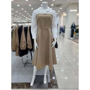 [더아이잗]탑 레이어드 셔츠 칼라 원피스 IR9M0OP731BE10