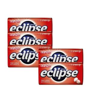 이클립스 스트로베리 34g x 5개 금연사탕 복숭아향 입냄세제거 무설탕 캔디