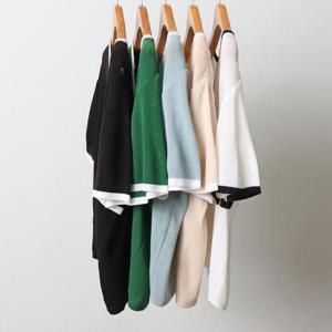 [강물처럼]빅사이즈사랑해요 I923L406 와이넥배색린넨가디건 RM