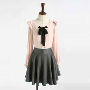 SK1192 햅번 큐티 360도 플레어 미니스커트