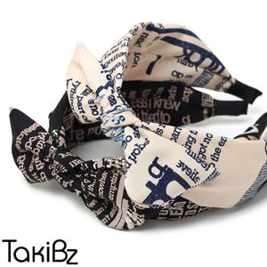 [타키비즈] 그라피 프린트 반다나 헤어밴드