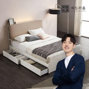 [베드리움]듀엣 센서LED 수납침대(SS)+스위트에디션 Soft 매트