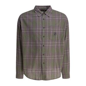 디스이즈네버댓 그린 앤 퍼플 플라이드 셔츠 GD251WSHTL01 OLIV