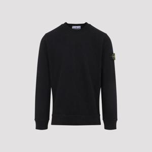 스톤 아일랜드 바니스 브러쉬드 헤비 코튼 저지 레귤러 핏 크루넥