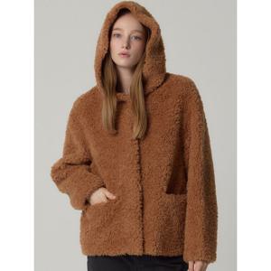 [르오트][르오트(LeOT)] 호주산 양모100프로 퓨어 컬리 후드 코