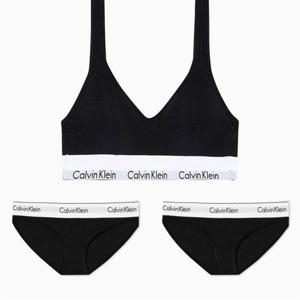 캘빈클라인 Calvin Klein Underwear 여성 모던코튼 스쿱백 브라+팬티 2장 SET (QF5490-F3787AD-001) 393299