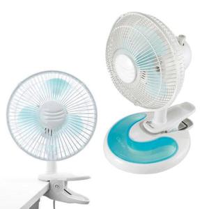 소형선풍기 블루 상하좌우 회전 클립형 미니 선풍기 한일70BM