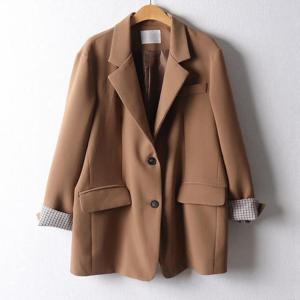 [강물처럼]아이우먼 심플트임오버핏자켓 LTF481M411 빅사이즈 (2