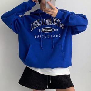 [강물처럼]아이우먼 스텐속기모오버핏후드티 MCV969M601 빅사이