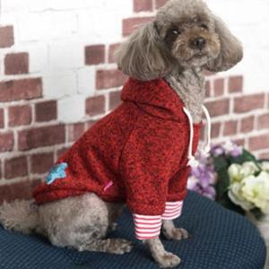 [반려] 패리스독 스타후드 니트 티셔츠 강아지옷 애견의류