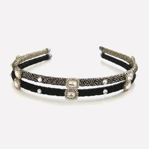 제이로렌 직사각 큐빅 캐스팅 슬림 헤어밴드 H01329