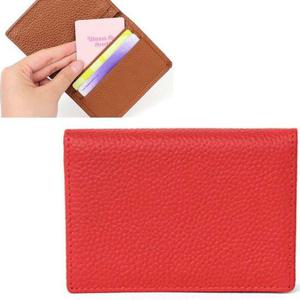 명함 지폐 수납 케이스 동전 카드 홀더 지갑 레드