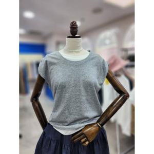 스테파니 세이브존08 라떼 배삭 민소매 티 N25NT5240