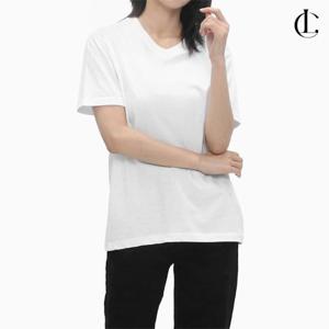 엘케이트 여자 반팔티 브이넥 30수 코튼 순면 티셔츠 LHZ008