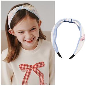빈2 BZ52AX01YE 아동 여아 옐로우 리본 패턴 헤어밴드 가을신상품