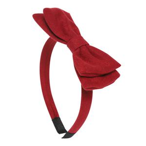 빈2 BZ62AX01RD 아동 여아 스웨이드 리본 헤어밴드 2025년 겨울