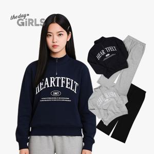 [더데이걸]반집업 레터 셋업 TGMS25801 [모다아울렛 남양주점]_G