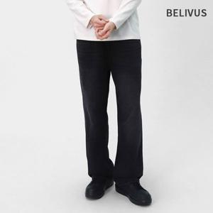 빌리버스 남성 청바지 와이드 올밴딩 코튼 데님 팬츠 BHL108
