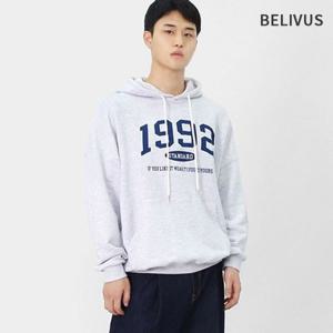 빌리버스 남성 데일리 오버핏 후드티 프린팅 면 후드 티셔츠 BPT096