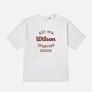 윌슨반팔티 VQA W252001NTS46-WHT 시그니쳐 그래픽 티셔츠