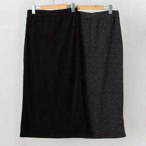 [강물처럼]빅사이즈롱스커트 C374L412 크림밴딩롱기모스커트 LD