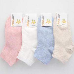 발목양말 여자 연파스텔 골지 단목 패션스타일 양말 3켤레묶음