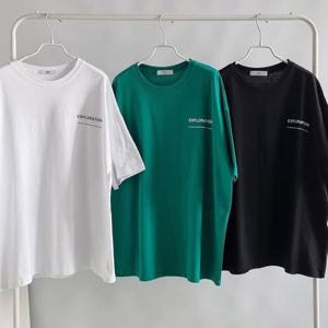 [강물처럼]빅사이즈티 U020L602 탐험나염라운드면반팔티 NS (462