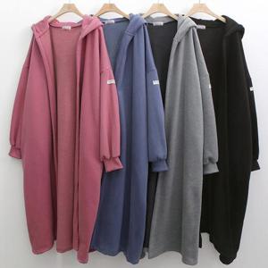 [강물처럼]빅사이즈아우터 V691L601 오픈후드기모롱가디건 PO (4