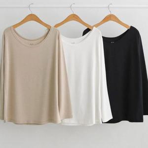 [강물처럼]빅사이즈무지긴팔티 T980L503 이브무지스판여리핏티 B