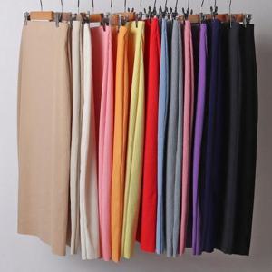 [강물처럼]빅사이즈컬러치마 B885L503 스프링칼라골지스커트 MO