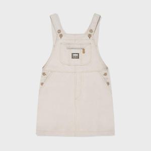 와키윌리반바지 KQJ WA2602OP63EC 우먼스 체크 릴리 오버롤 원피스 에크루