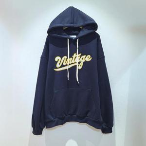 [강물처럼]아이우먼 빈티지아웃라인후드티 GYQ684M402 빅사이즈