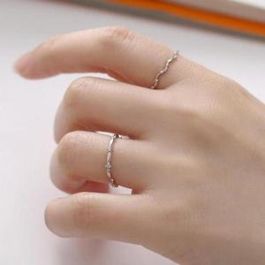 [패션] 실버925 별빛 큐빅 오픈링 반지 은반지