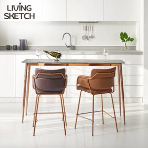 [리빙스케치] 세라비체 1600 통세라믹 홈바 테이블[착불]폭좁은 베란다 테이블