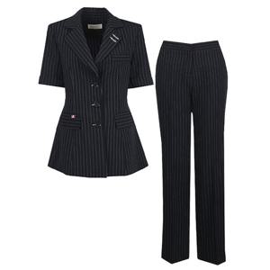 [비비드 시크릿가너]SET 여성 롱스트라이퍼 여름 정장 자켓+정장
