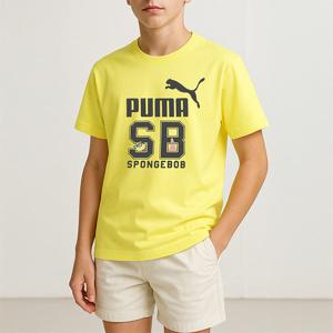 [푸마 키즈]푸마 아동 스폰지밥 반팔티 레몬622212-24