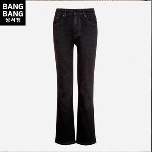 뱅뱅 HC04 여성 블랙 인밴드기모 일자스판청바지 NQK741