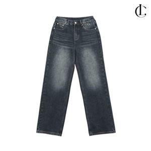 엘케이트 여성 기모안감 데님팬츠 일자핏 겨울바지 면 데님 LPP029