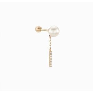 [로이드] 주문제작 진주드롭 The Time We Loved 14k 반쪽 피어싱 LPSH4088G