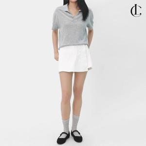 엘케이트 여자 반바지 데님 미니 랩 팬츠 LFLP005