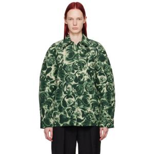 버버리 셔츠 그린 프린트 셔츠 241376F109011