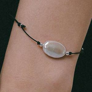 제이로렌 담수진주 실크코드 매듭팔찌 B01053